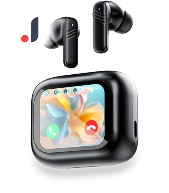 Active Noise Cancelling Smart Touch Screen Earbuds — In-Ear Headphones, Junmaocun