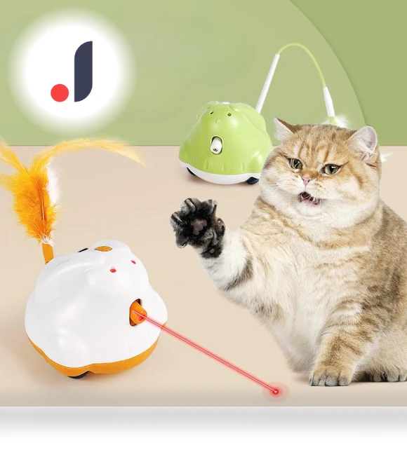Automatic Feather Cat Toy — Cat Playthings, Pet family bucket