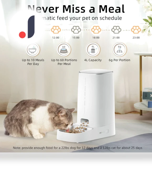Automatic Pet Feeder — Automatic Feeders, ROJECO