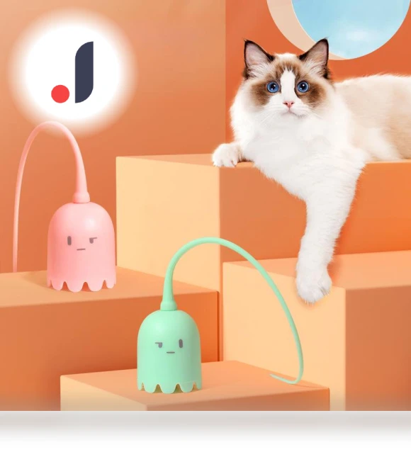 Electric Cat Funny Stick Smart Magic Tail Toy — Cat Playthings, Pet family bucket