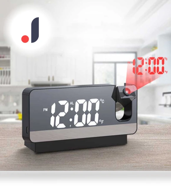 Multifunctional Projection Electronic Clock — Clocks, Stone Home