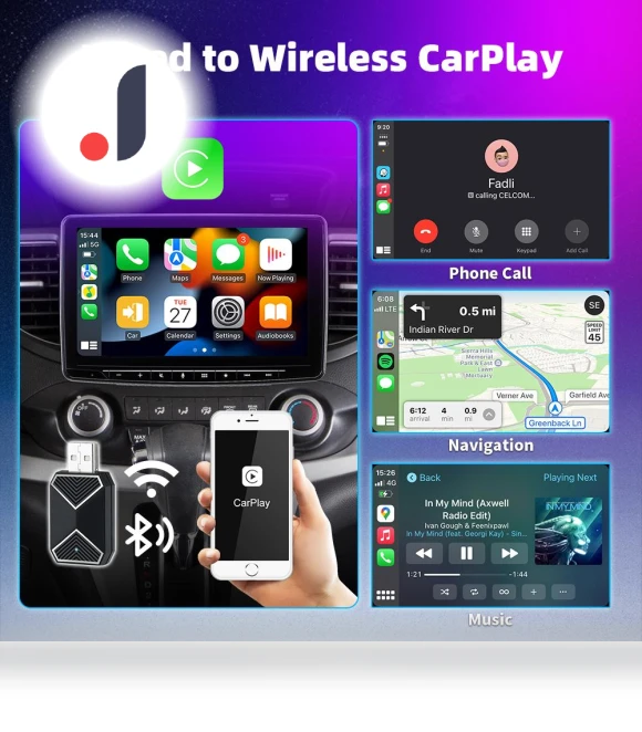 Wireless Adapter for Carplay and Android Auto — Phone Accessories, JOHO - CarGear