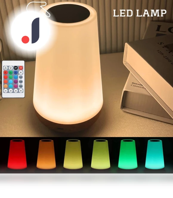 13-Color LED Night Light with USB Charging — Night Lights, Binchi Lighting Appliances