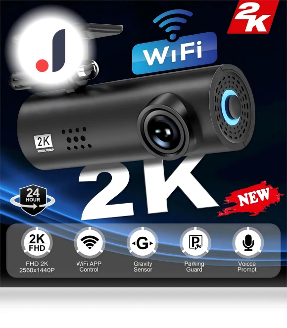 2K HD WIFI DVR Car Dash Cam — Rearview Cameras for Cars, LIAESMART