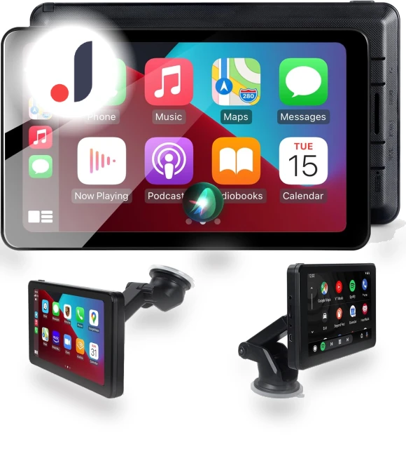 7-inch Wireless CarPlay Android Auto Multimedia Video Player — Stereo Receivers, JOHO