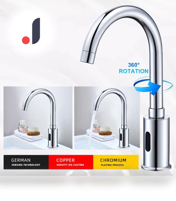 Automatic Infrared Sensor Touch Faucet — Hands-Free Faucets, Dongfang HOME C