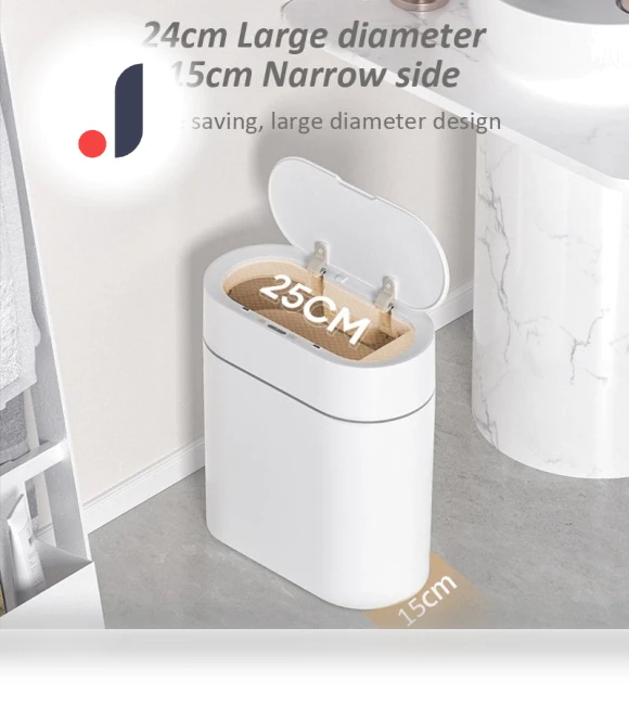 Automatic Smart Touch Sensor Trash Bin — Kitchen Cans, QIANBAIDI