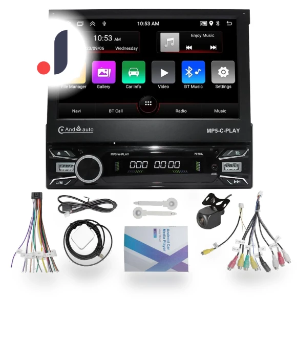 Car Radio with Retractable Touchscreen — Navigation & GPS Accessories, Reakosound