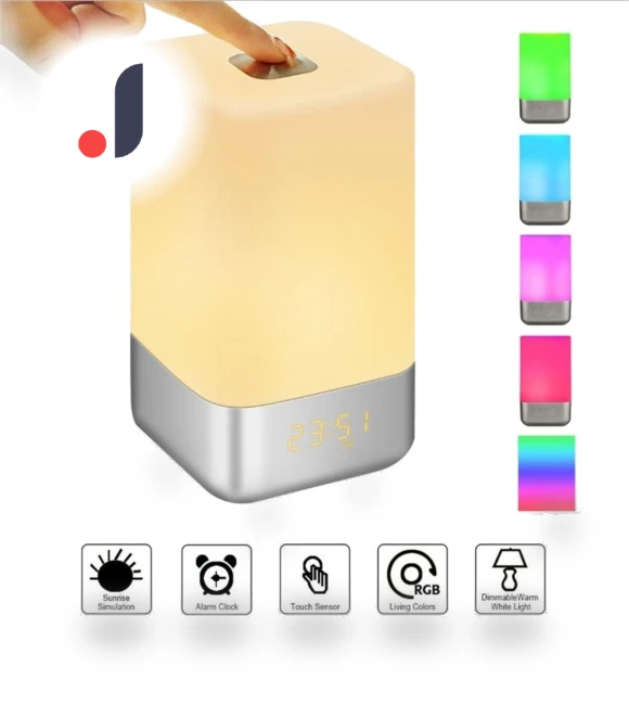 Color Changing LED Digital Alarm Clock with Sunrise Simulation — Clocks, We Satisfied