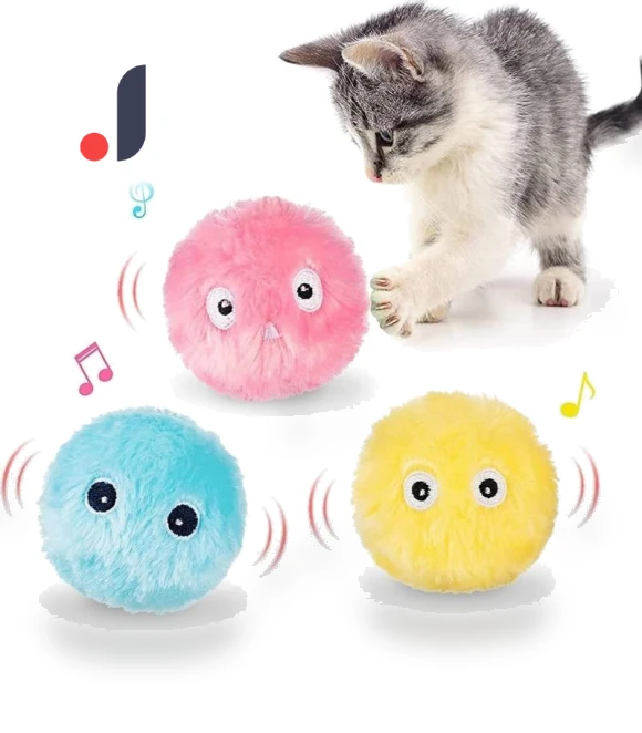 Interactive Smart Ball with Catnip — Cat Playthings, AYEVIN Life Gadgets