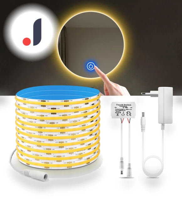 LED Vanity Mirror with Touch Sensor — Handheld, Rybakov Home Lighting