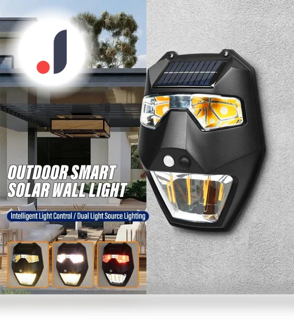 Outdoor Solar Garden Wall Light — Outdoor Security & Flood Lighting, LIUXING
