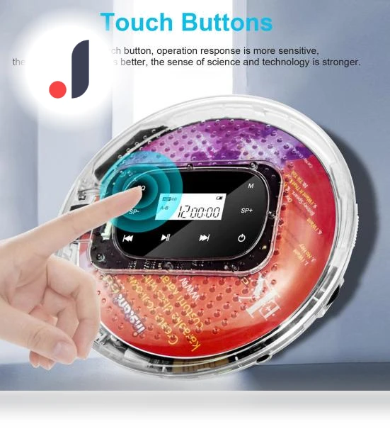 Portable Touch CD Player — On-the-Go CD Players, LOMEII Electronic