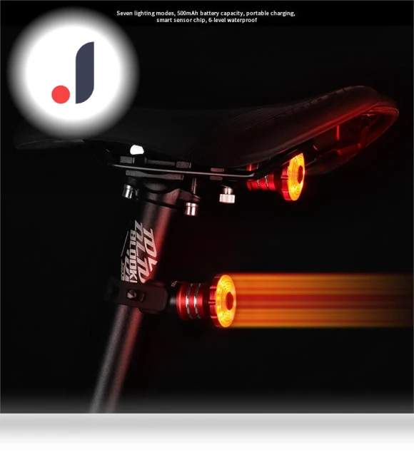 Smart Bike Tail Light with Warning Lamp — Bike Light Sets, CHOQUE jewelry