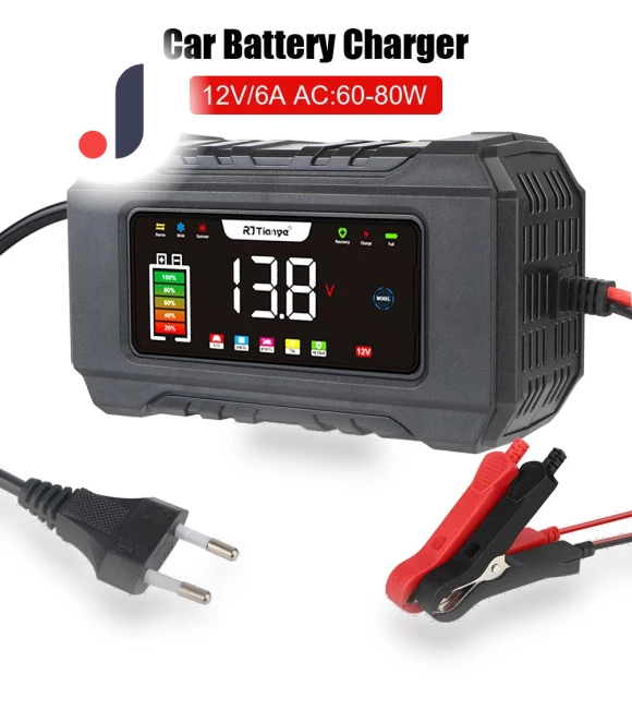Smart Charger with LCD Display — Battery Chargers, LEEPEE Automotive Parts