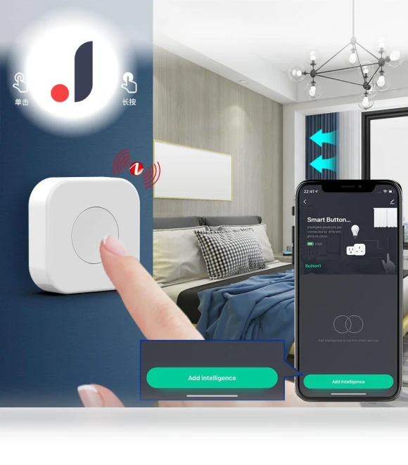 Smart Key Multi-Scene Switch Knob — Smart Home Hubs & Controllers, White Dream