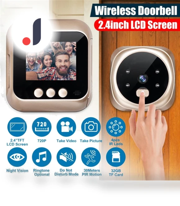Smart Video Doorbell with LED Camera — Smart Home Security, Sea Global