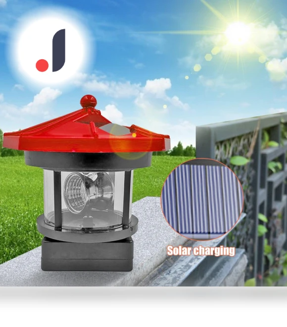 Solar LED Beacon Light — Garden Illumination, Warm home textiles