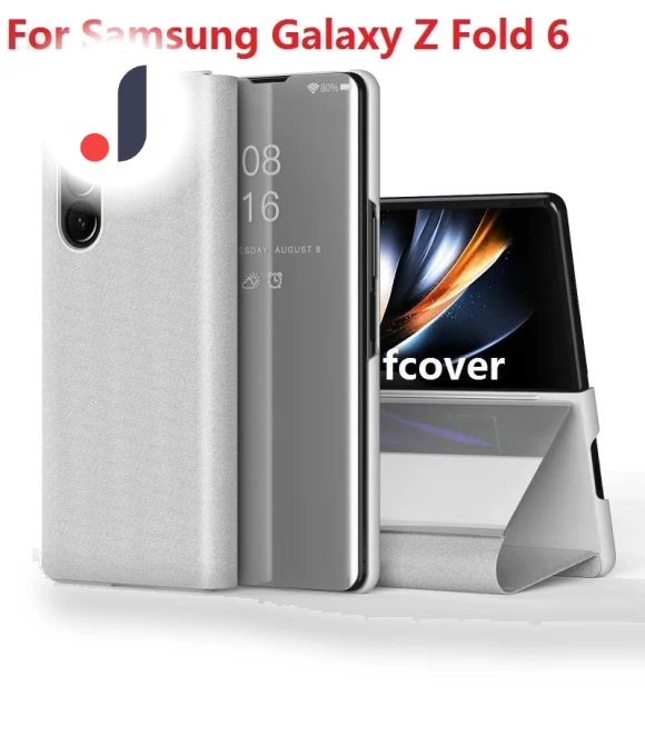 Ultra-Thin Mirror Stand Book Protective Smart Cover — Basic Cases, JHHC