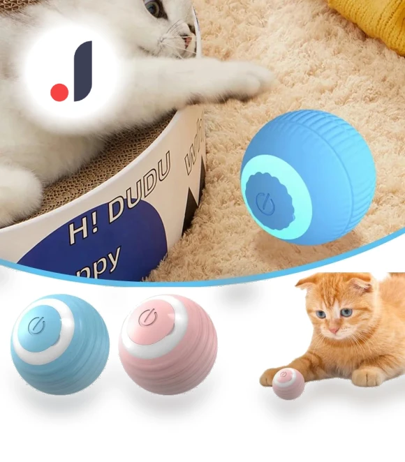 USB Rechargeable Interactive Self-Rotating Ball Toy — Cat Playthings, Diana Pet Stuff