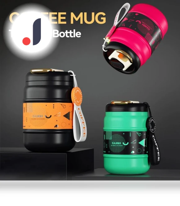 Water Bottle with Temperature Display — Travel Drinkware, odeer