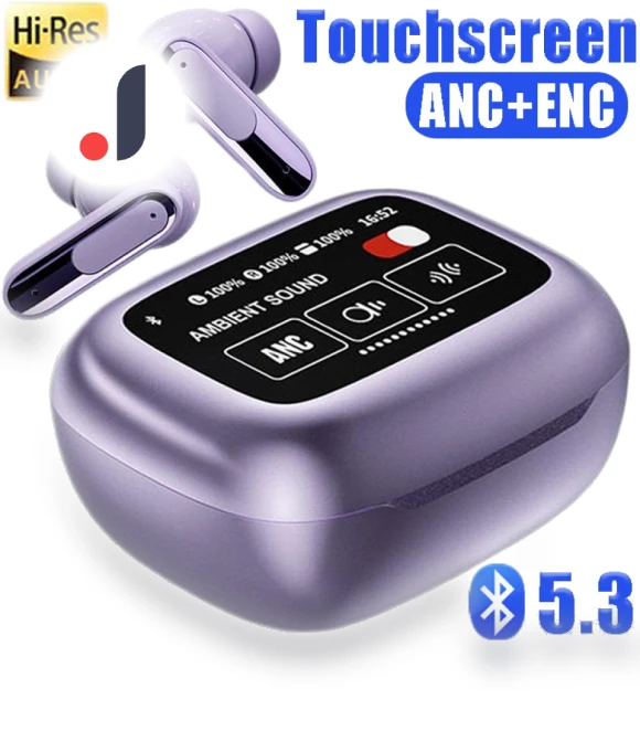 Wireless Earbuds with ANC Noise Cancellation — In-Ear Headphones, Junmaocun