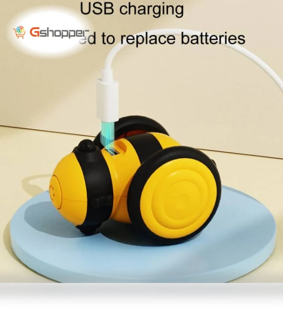 Bee Shaped Motorized Cat Toy Stroller — Cat Playthings