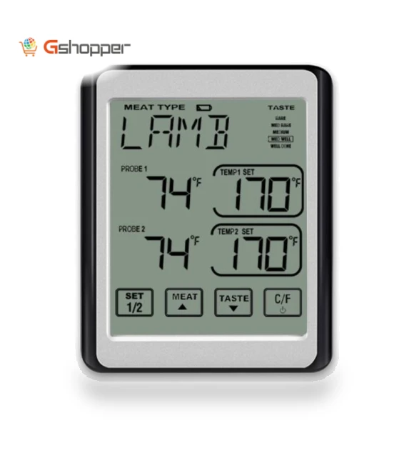 Dual Probe Color Screen Smart Alarm Grill Kitchen Thermometer — Grill Thermometers