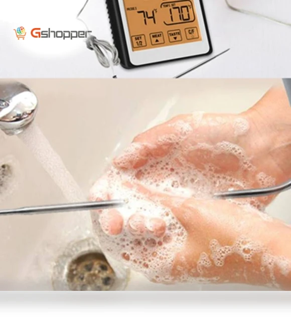 Dual Probe Color Screen Smart Alarm Grill Kitchen Thermometer — Grill Thermometers