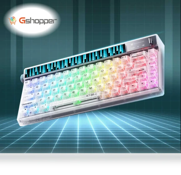 KT68 Smart Screen Wireless Bluetooth Gaming Keyboard — Gaming Keyboards, Youpin