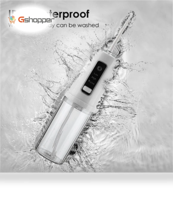 Portable Dental Flosser with 4 Nozzles — Dental Hygiene Essentials