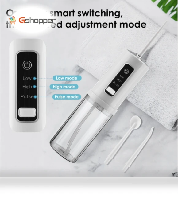 Portable Dental Flosser with 4 Nozzles — Dental Hygiene Essentials