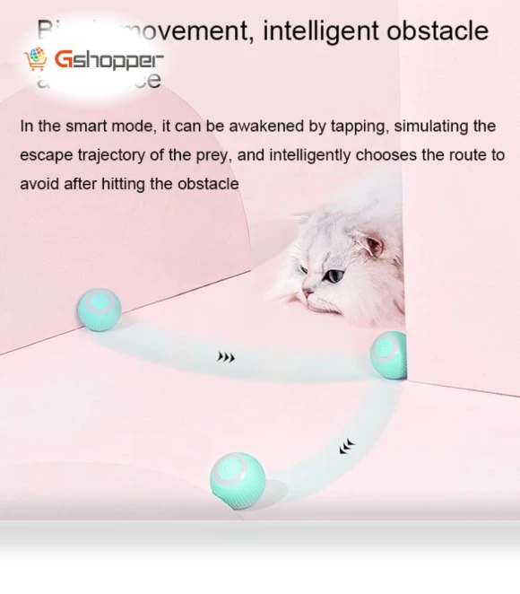 Smart Gravity Teaser Cat Rolling Ball - Teeth Resistant Cat Toy — Cat Playthings
