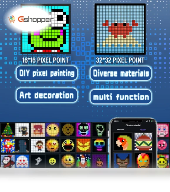 Smart LED Pixel Array RGB Display DIY Graffiti Art Display — LED Strips