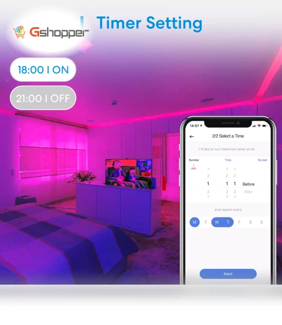 Smart RGB Color Strip Lights with Siri Remote Control — LED Strips