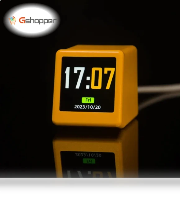 Portable Smart WiFi Weather Station with Temperature, Humidity, Time, and Alarm Clock — Weather Monitoring Clocks