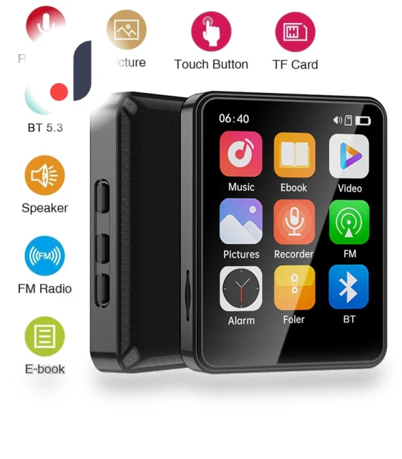 2.4-inch MP3 Player with Bluetooth Support — Portable Media Players, GLOBUS