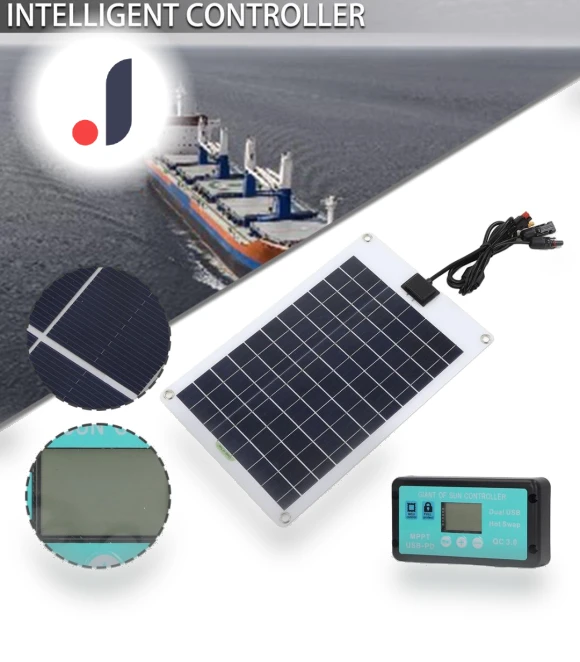 50W Solar Panel Kit with Charge Controller — Solar & Wind Power, YuHeng 01