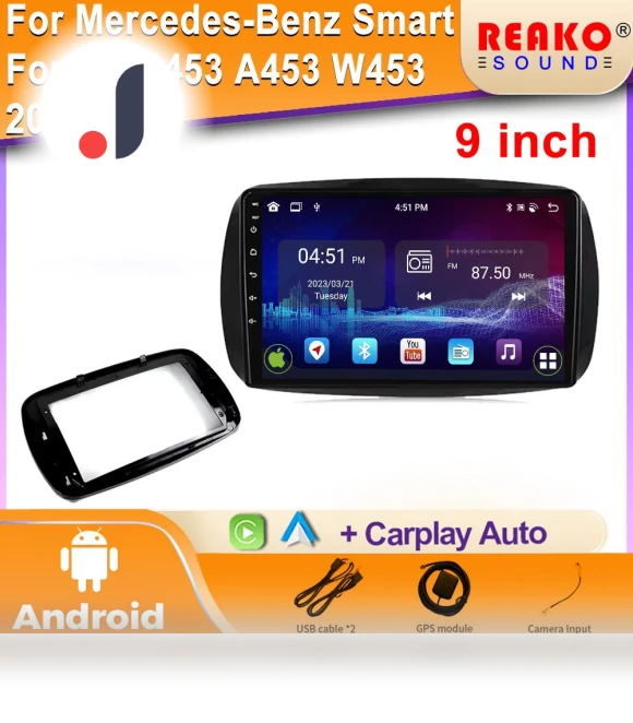 Android Auto Radio Car Multimedia Video Player Stereo — Stereo Receivers, Reakosound