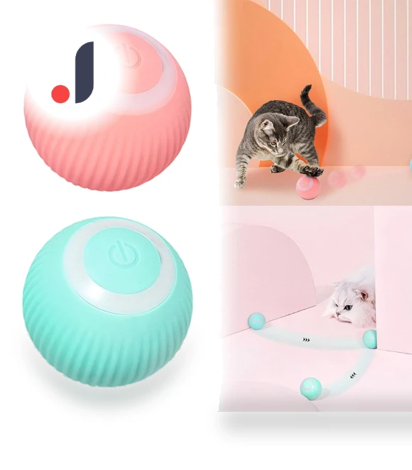 Automatic Rolling Ball for Cats — Cat Playthings, White Dream