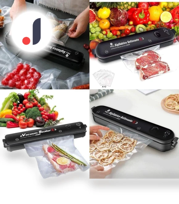 Automatic Sealing Machine for Wet and Dry Use — Vacuum Bags, Refreshing Home