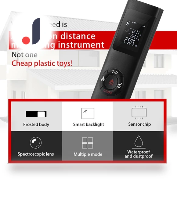 Digital Mini Laser Distance Meter — Laser Distance Measuring Tools, Kkmoon
