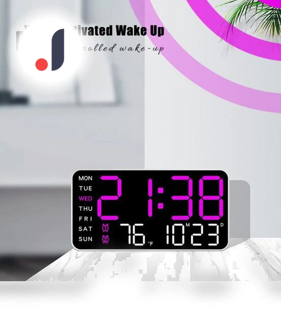 Digital Wall Clock with Large Display — Wall, DYS Home Decor