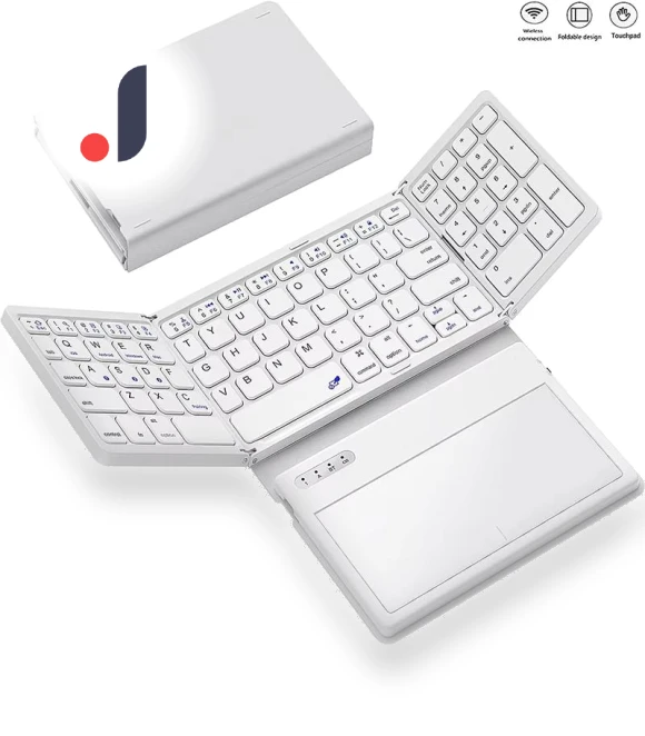 Leather Folding Wireless Keyboard — Keyboards, SeenDa