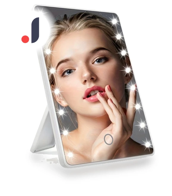 Makeup Mirror with 16 LEDs — Compact & Travel, Makeup Kits