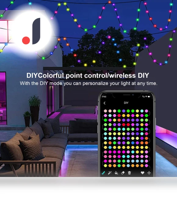 Smart BT String Lights — Outdoor String Lights, TOMTOP JMS