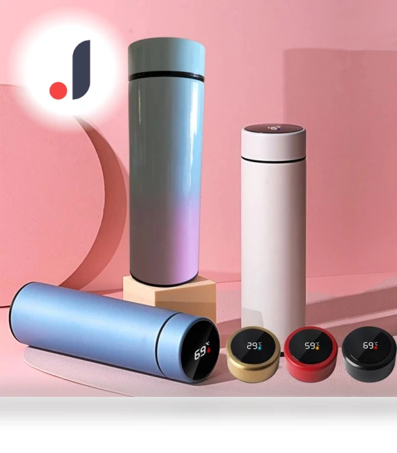 Smart Digital Display Temperature Water Bottle — Travel Drinkware, RW-Home Decoration