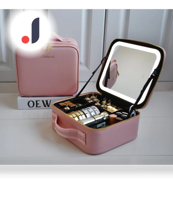 Smart LED Cosmetic Bag with Mirror — Cosmetic Cases, Makeup Kits