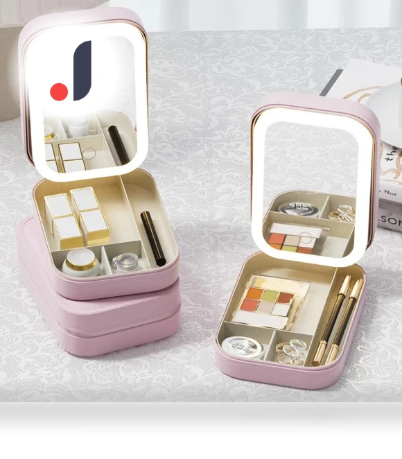 Smart LED Cosmetic Mirror Case — Cosmetic Cases, Makeup Kits