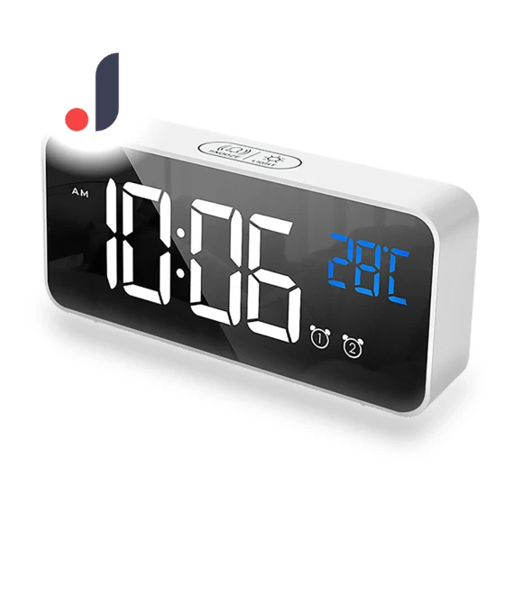 Smart LED Digital Alarm Clock — Alarm, Factory Discount Outlet